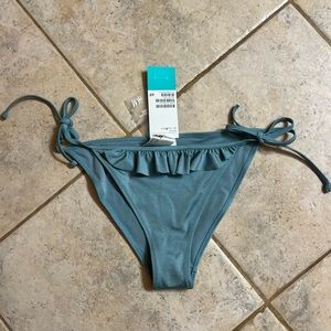 {H&M} Blue Ruffle Bikini Bottoms